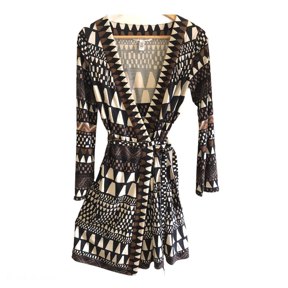 DVF Wrap Dress Brown 8  Diane Von Furstenberg